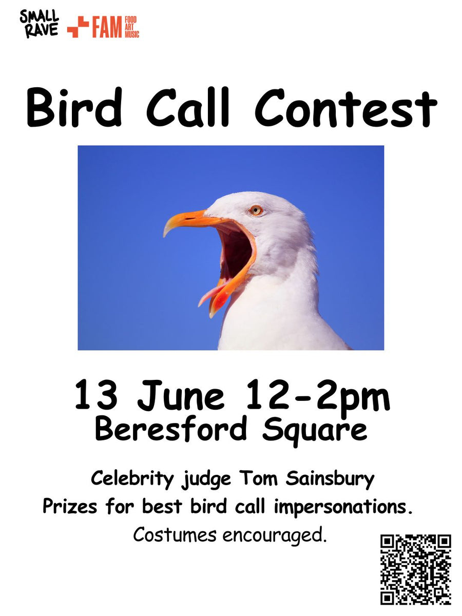 BIRD CALL COMPETITION – SMALL RAVE