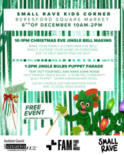 FAM SMALL RAVE KIDS CORNER: JINGLE BELL MAKING & PUPPET PARADE