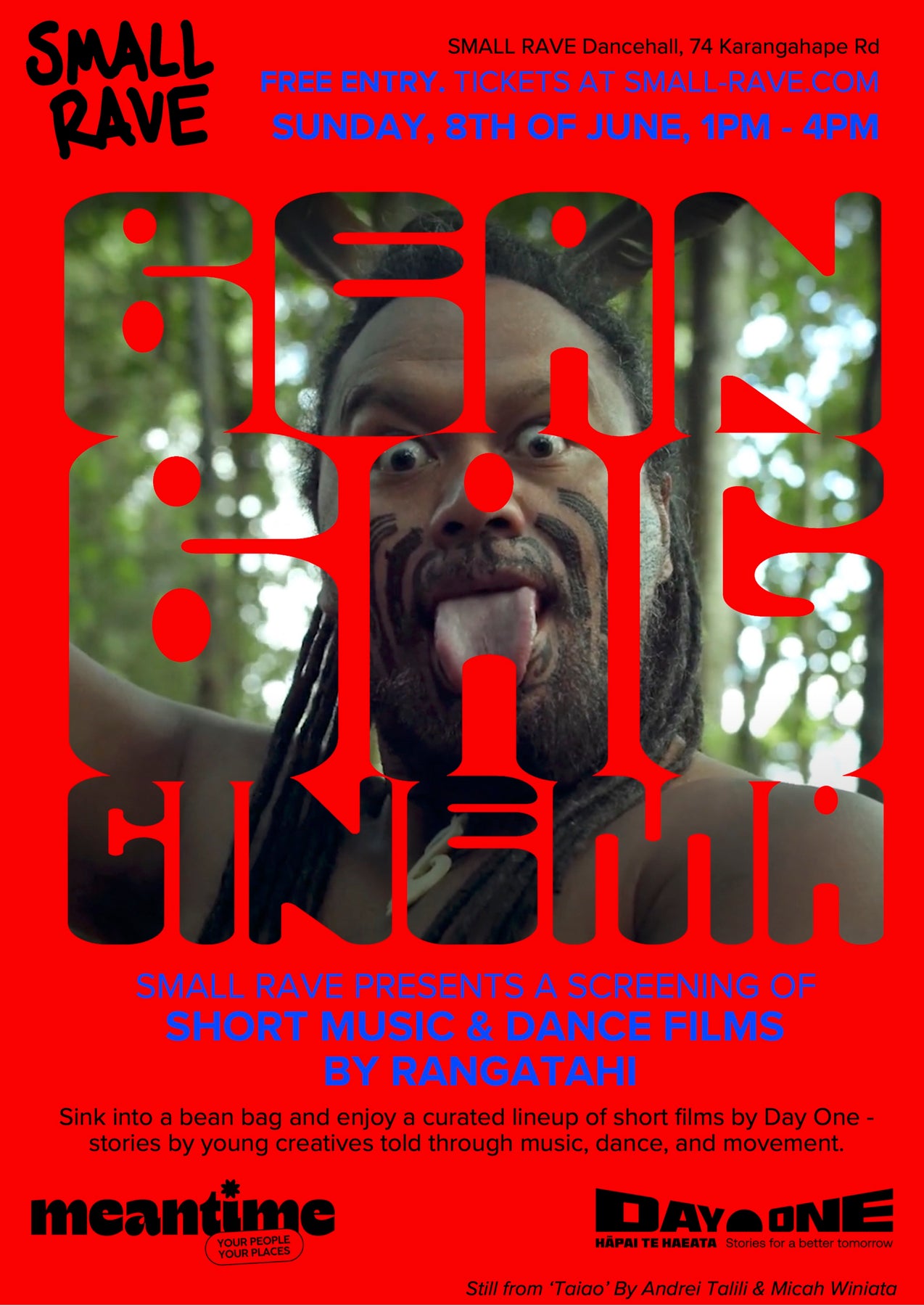 SMALL RAVE: Bean Bag Cinema - FREE Tickets!