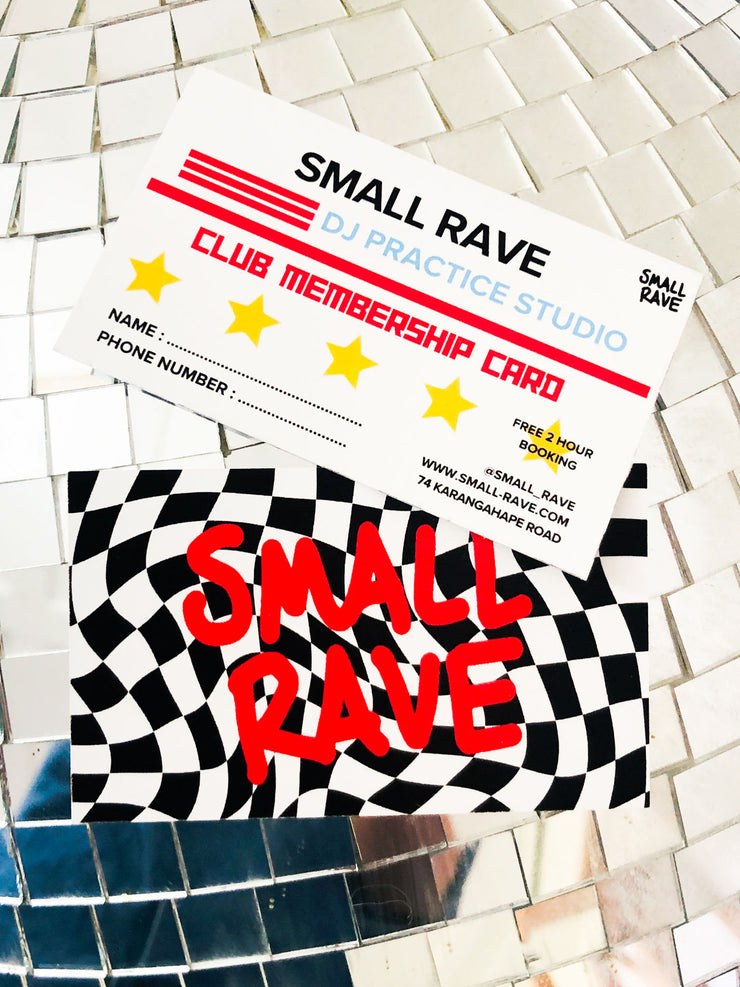 FREE: SMALL RAVE DJ PRACTICE STUDIO - CLUB CARD