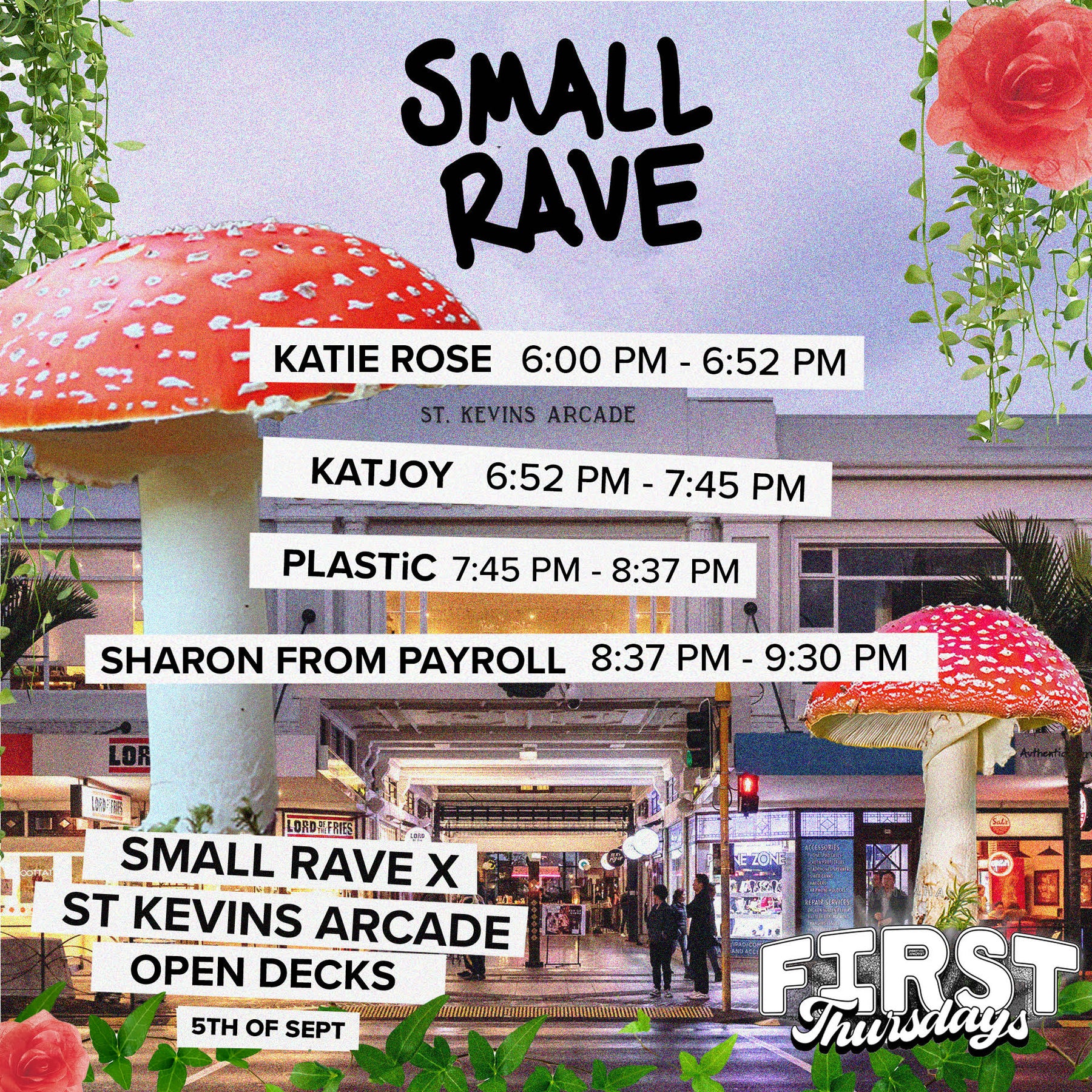 FIRST THURSDAYS SMALL RAVE X ST KEVINS ARCADE - SEPTEMBER DJ OPEN DECK